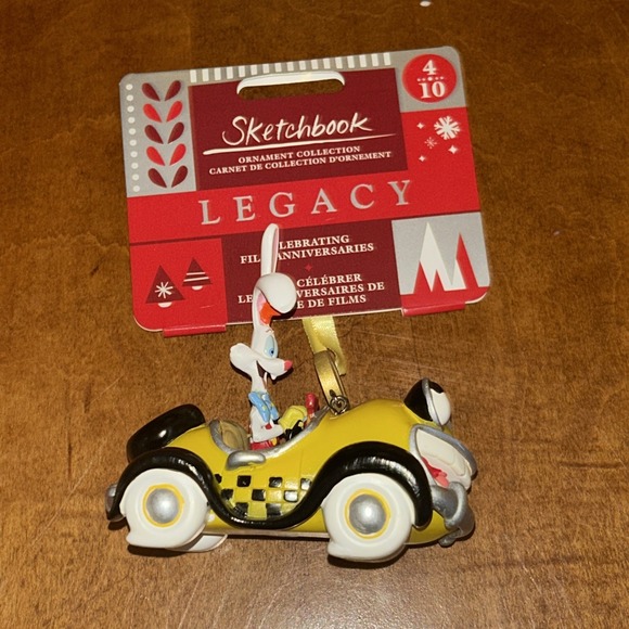 DISNEY SKETCHBOOK ROGER RABBIT LEGACY LIMITED BENNYORNAMENT 2018 NEW IN BOX